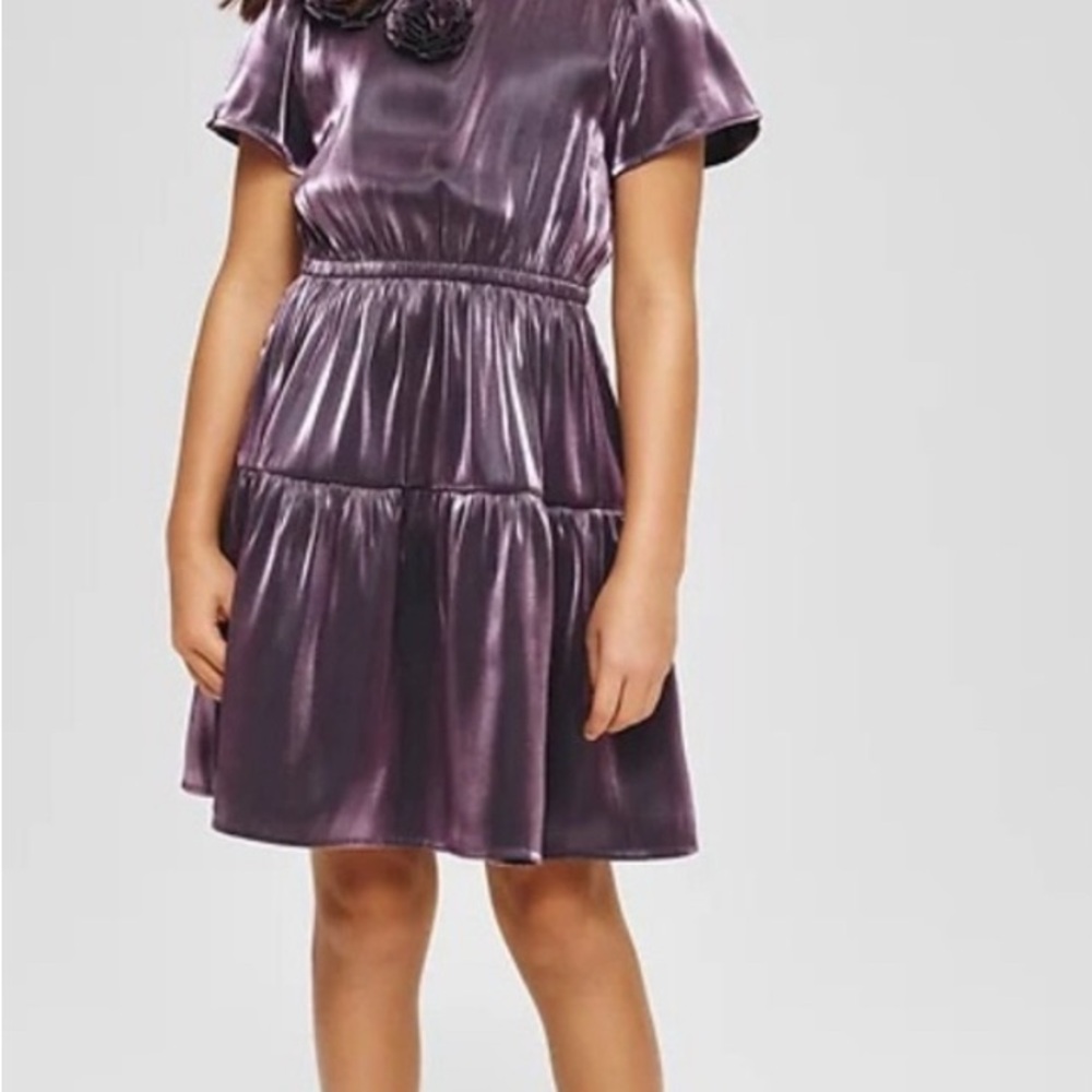 GAP Shimmering Purple Kids Dress, size 10, brand new
